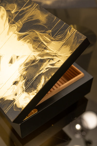 Luxury Gold Cigar Humidor